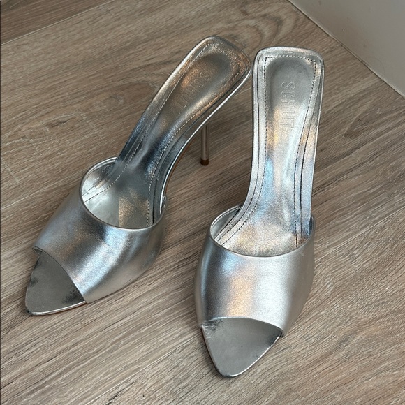 SCHUTZ Shoes - Schutz Silver Heels
